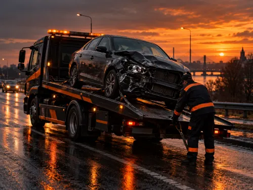 Эвакуация автомобиля после ДТП
