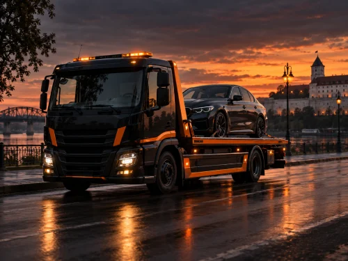 Перевозка автомобиля на эвакуаторе
