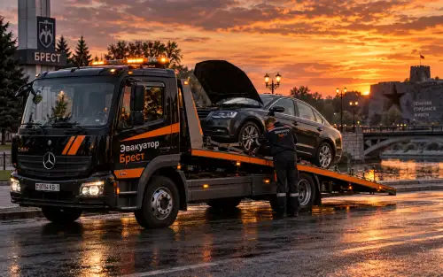 Эвакуатор для автомобиля, который не заводится в Бресте