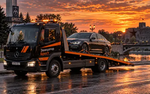 Плановая перевозка автомобиля на эвакуаторе в Бресте